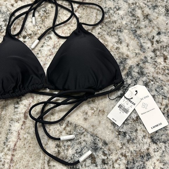 Express Bikini top black color new with tag. - Picture 3 of 7